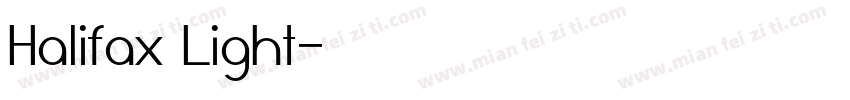 Halifax Light字体转换